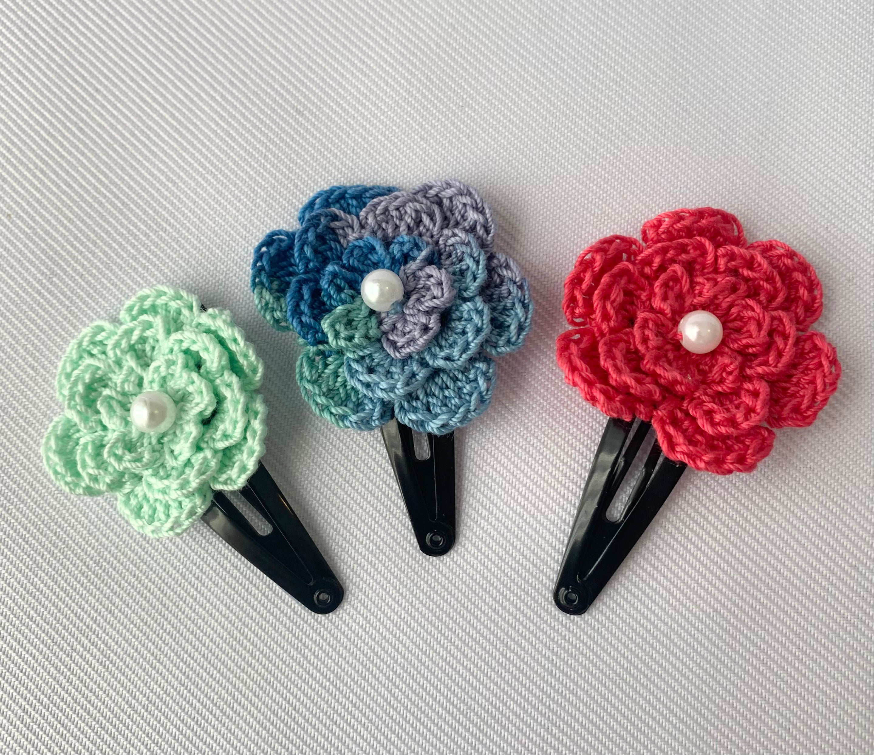 Flower Hair Clip 3-pack