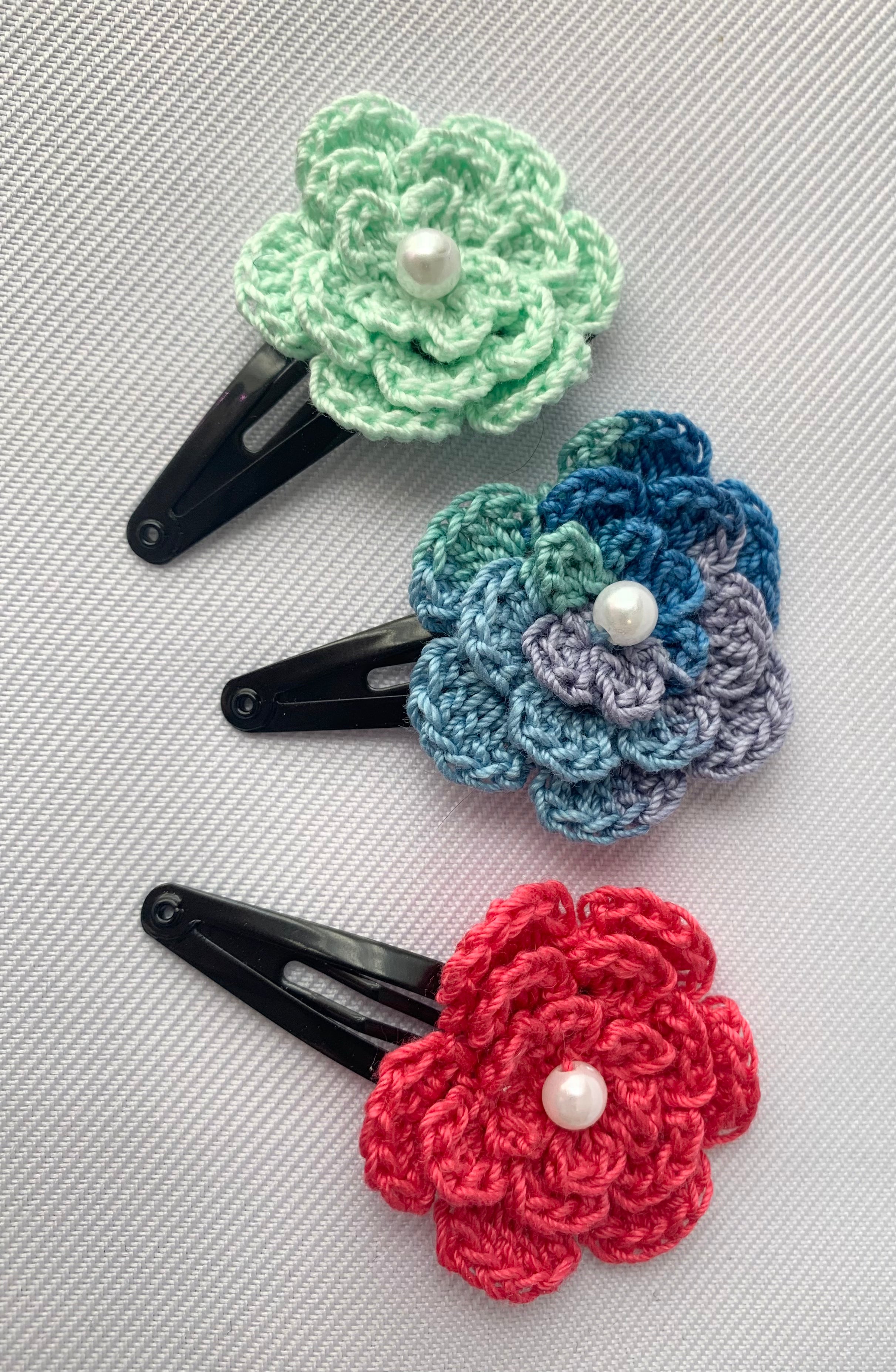 Flower Hair Clip 3-pack